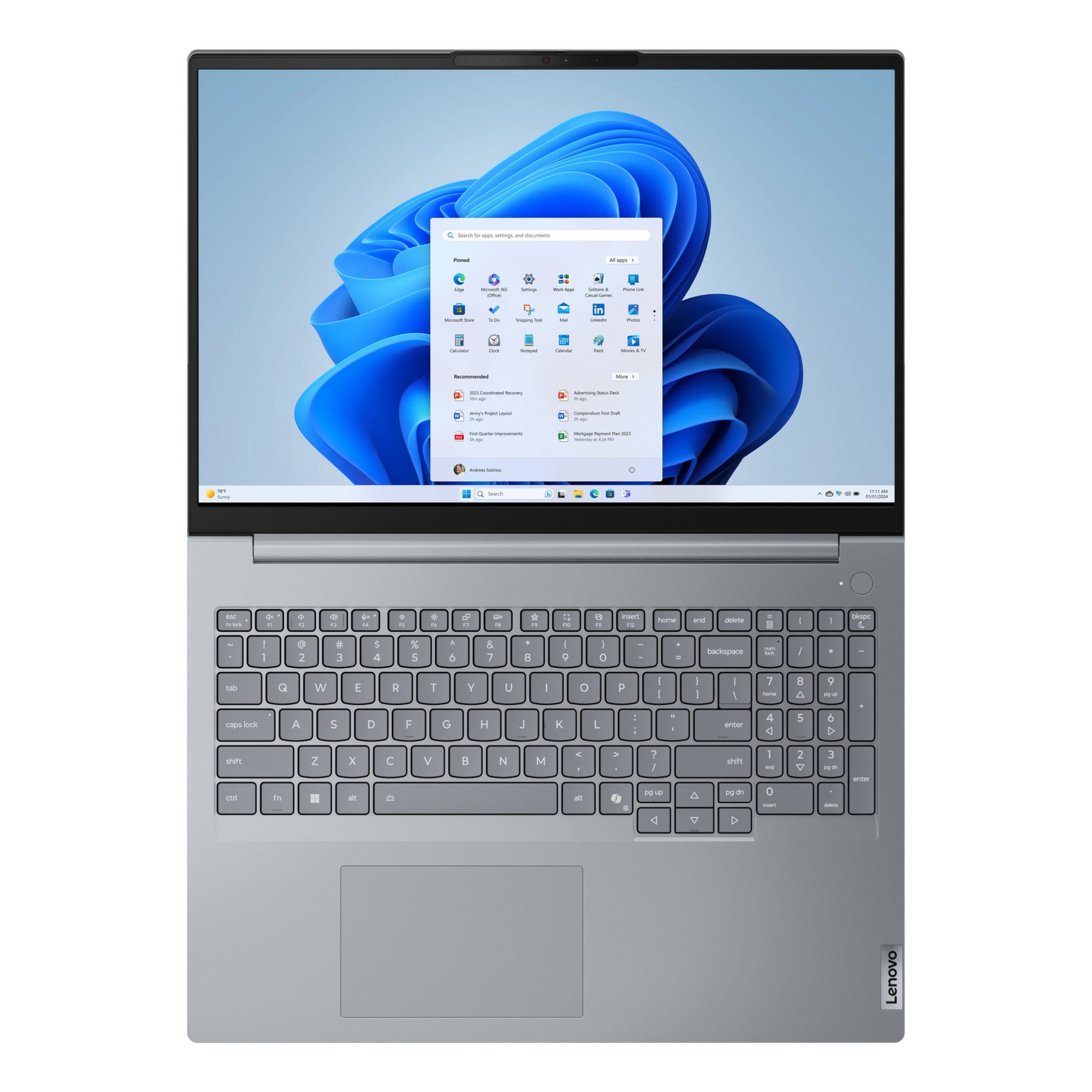 Lenovo ThinkBook 16 G8 IAL (21SK00EBMH) 16 Zoll Laptop (Grau | Core Ultra 5 135H | Arc Grafik | 16 GB | 512 GB SSD)