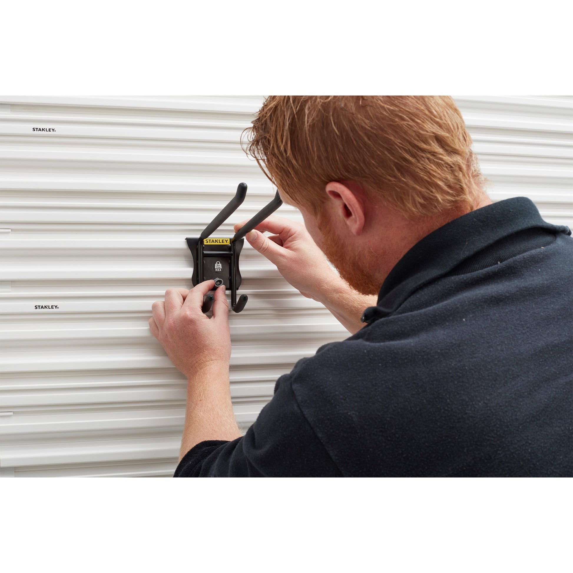 Stanley Track Wall Double Haken