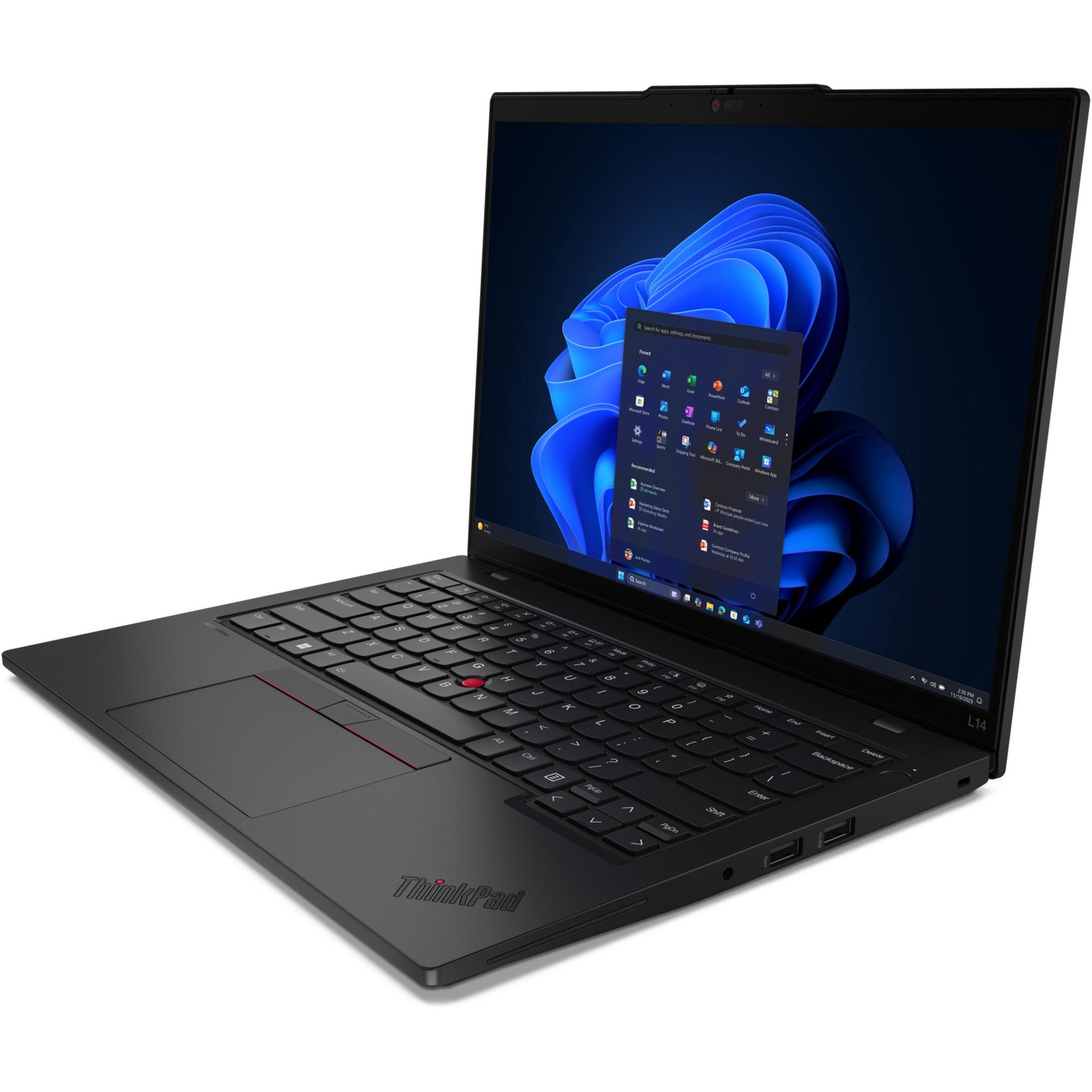 Lenovo thinkpad l14 gen 6 (21s6002dmh) 14 Laptop (schwarz | Core Ultra 7 255u | Intel® Grafik | 16 GB | 512 GB SSD)