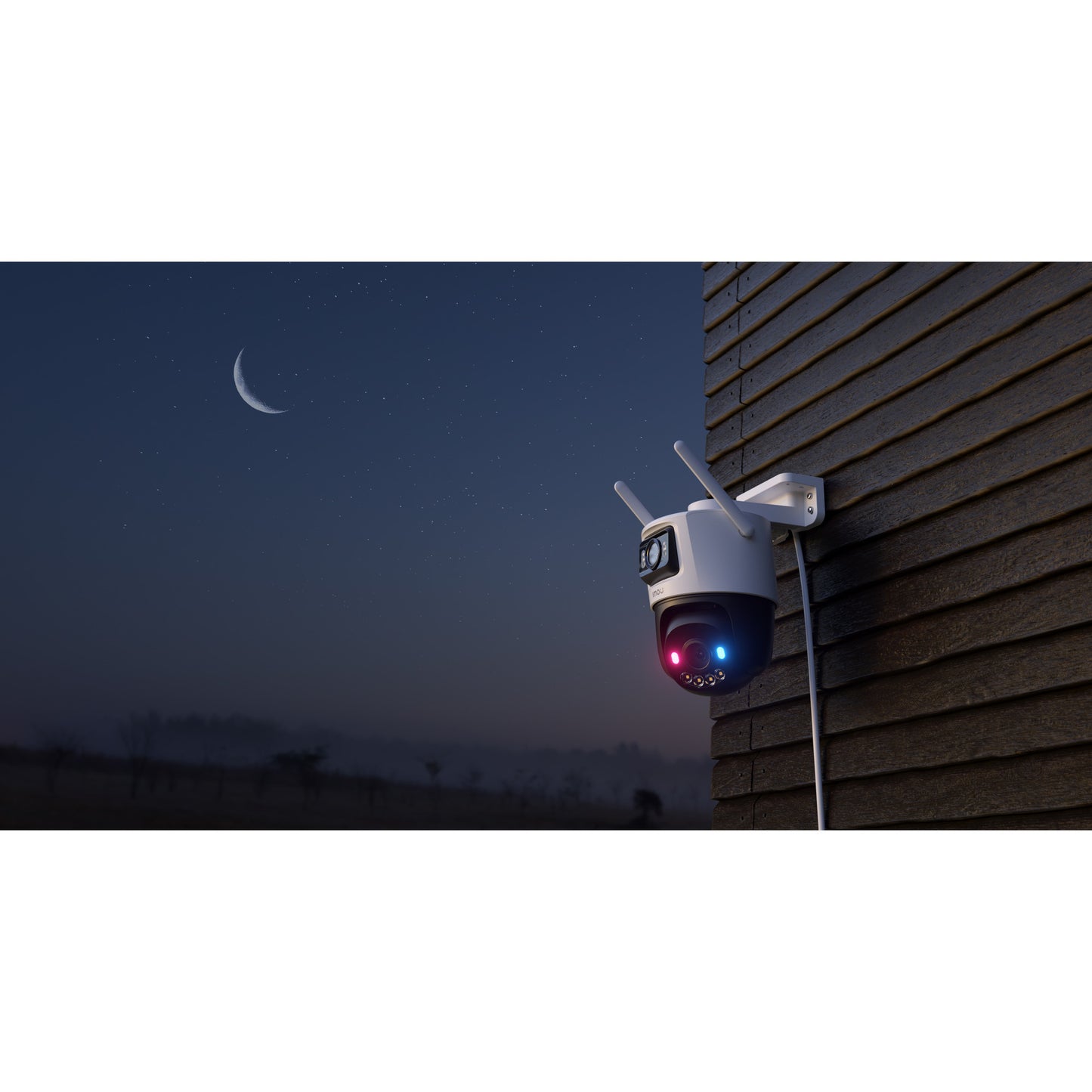 Imou Cruiser Dual 2 Pro Sicherheitskamera (weiß, 4 MP, WLAN 6, LAN)