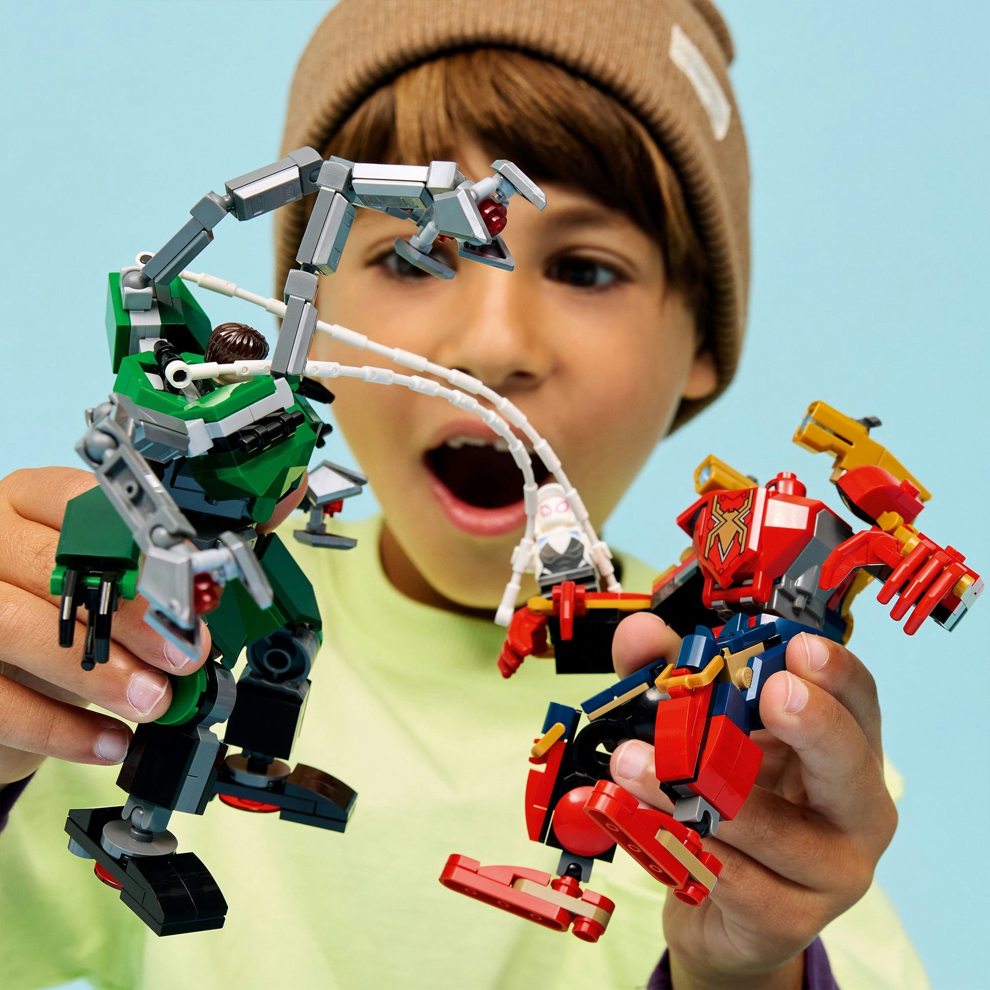 Lego 76338 Super Heroes Marvel Mecha-Duell Spiderman vs. Doc Ock