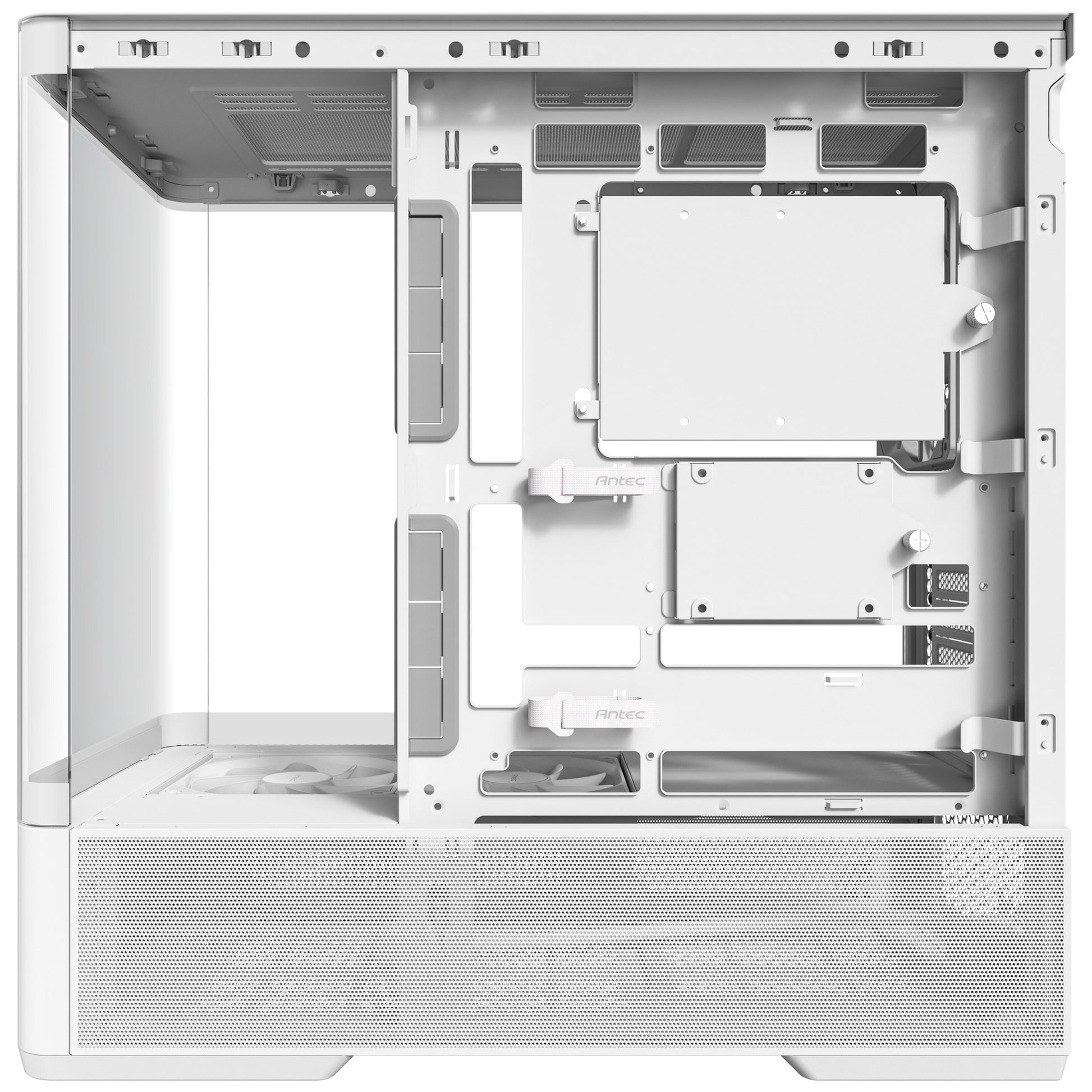 Antec C6 Curve Air Midi-Tower-Gehäuse (weiß | 2x USB-A | 1x USB-C | gehärtetes Glas)