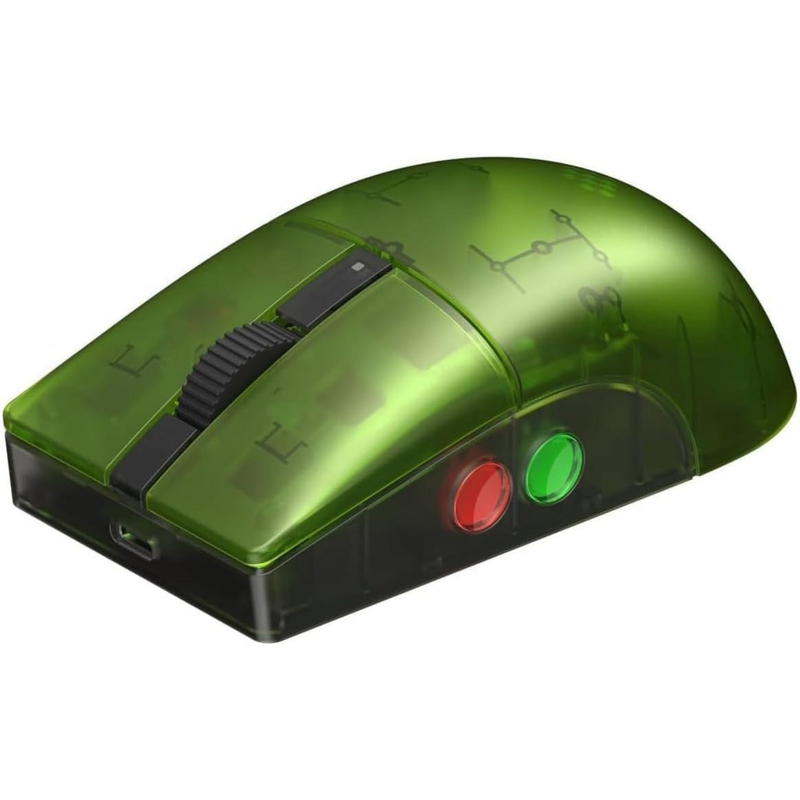 8bitdo Retro R8 Maus – Xbox Edition (grün, 50 – 26000 dpi, Bluetooth USB-C 2,4 GHz)