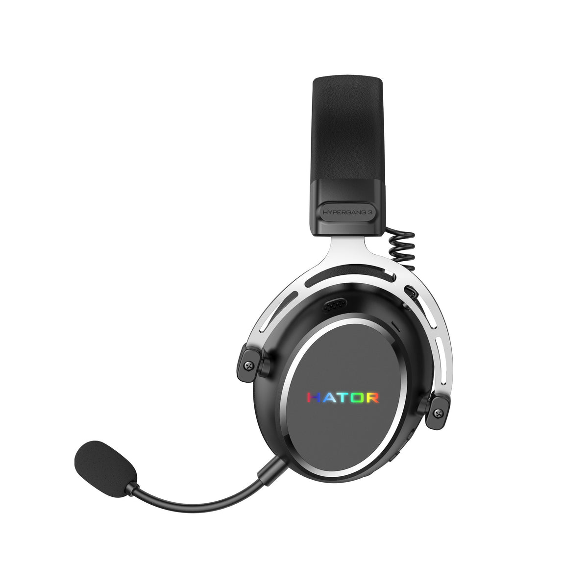 Hator Hypergang 3 kabelloses Over-Ear-Gaming-Headset (schwarz, RGB, 2,4 GHz Bluetooth USB)