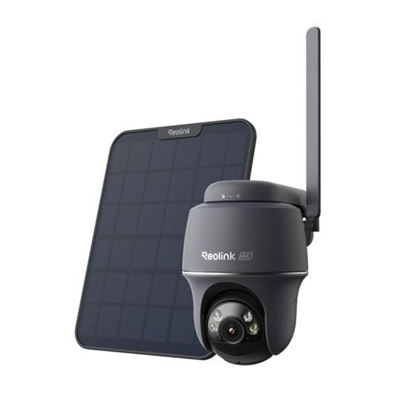 Reolink G440 Plus Solar, 4K 8MP Wireless 4G LTE Batteriekamera (Schwarz, mit 6W Solarpanel)