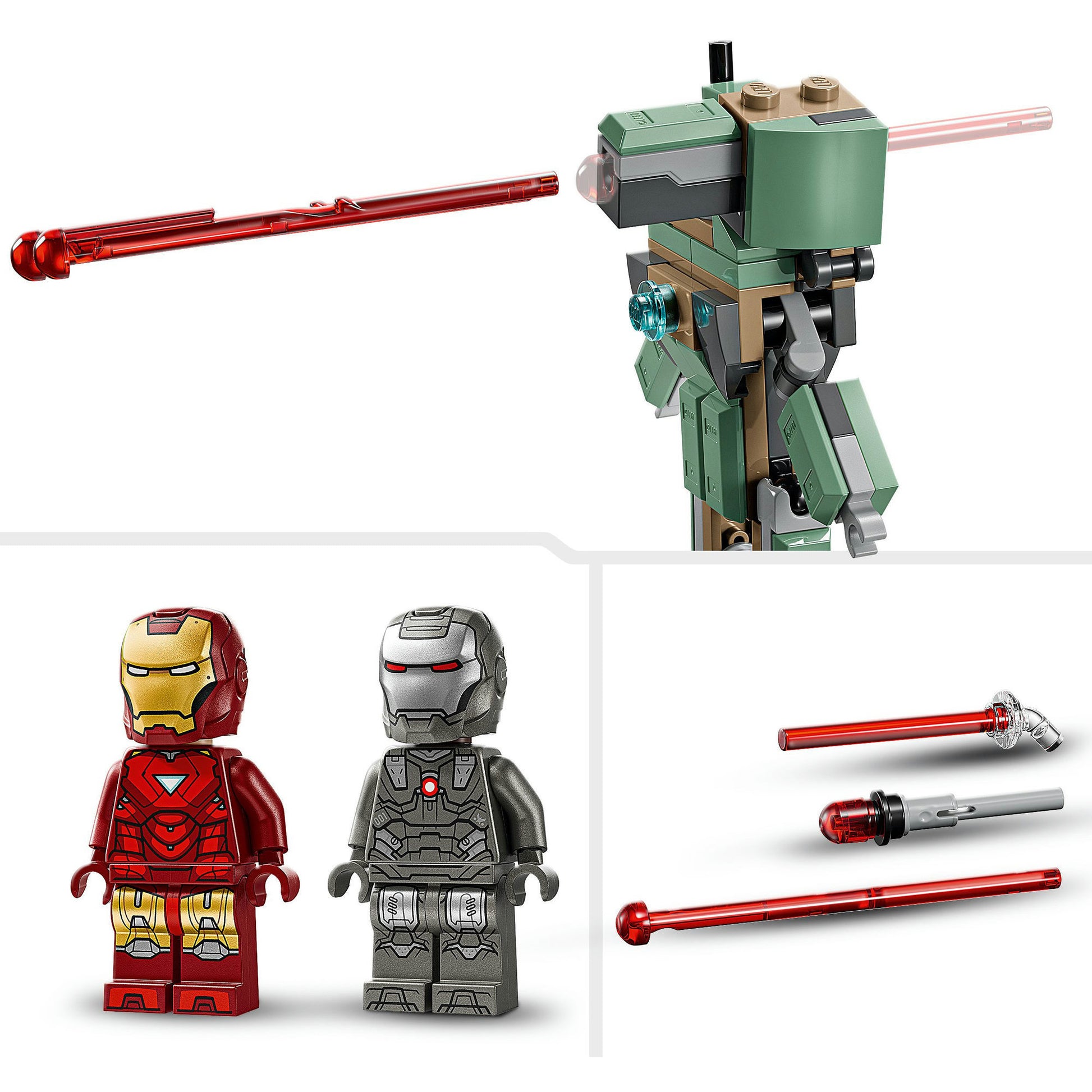 Lego Super Heroes Marvel 76320 Iron Man und War Machine gegen Hammer Spendes