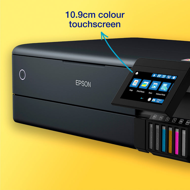 Epson ecotank et-8550 All-in-One-Tintenstrahldrucker (Schwarz, USB, WLAN, Scannen, Kopieren)