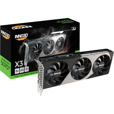 Inno3d Geforce RTX 5070 Ti x3 Grafikkarte (DLSS 4, 3x Display Port, 1x HDMI 2.1)