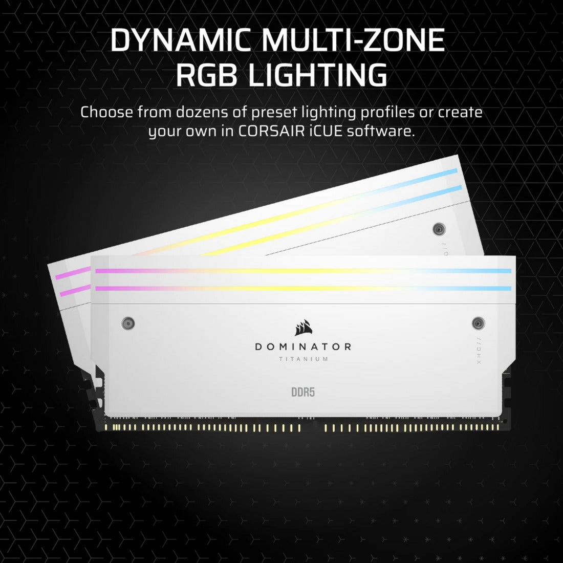 Corsair Dominator Titanium DDR5 Beleuchtungserweiterungskit LED-Beleuchtung (weiß, cmplekit2w)