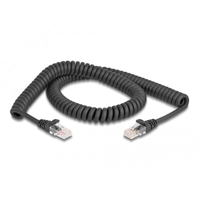 Delock RJ-45 Spiral Cable männlich zu männlicher Katze.5e