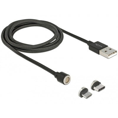 Delock Magnetic USB -Daten und Ladungskabel für Micro eingestellt