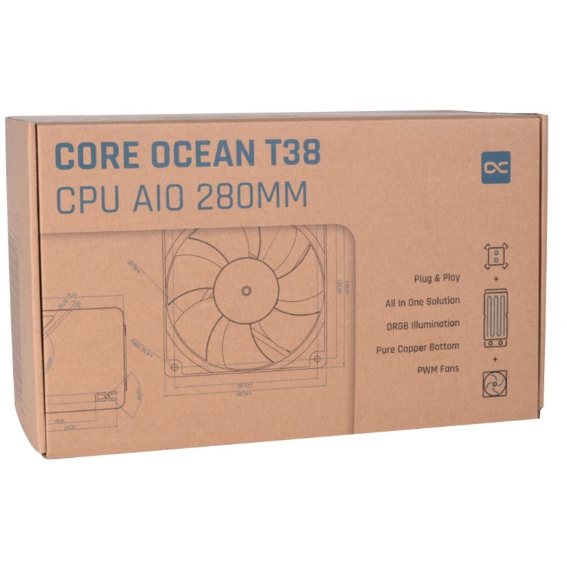 Alphacool Core Ocean T38 280 Wasserkühlung (schwarz)