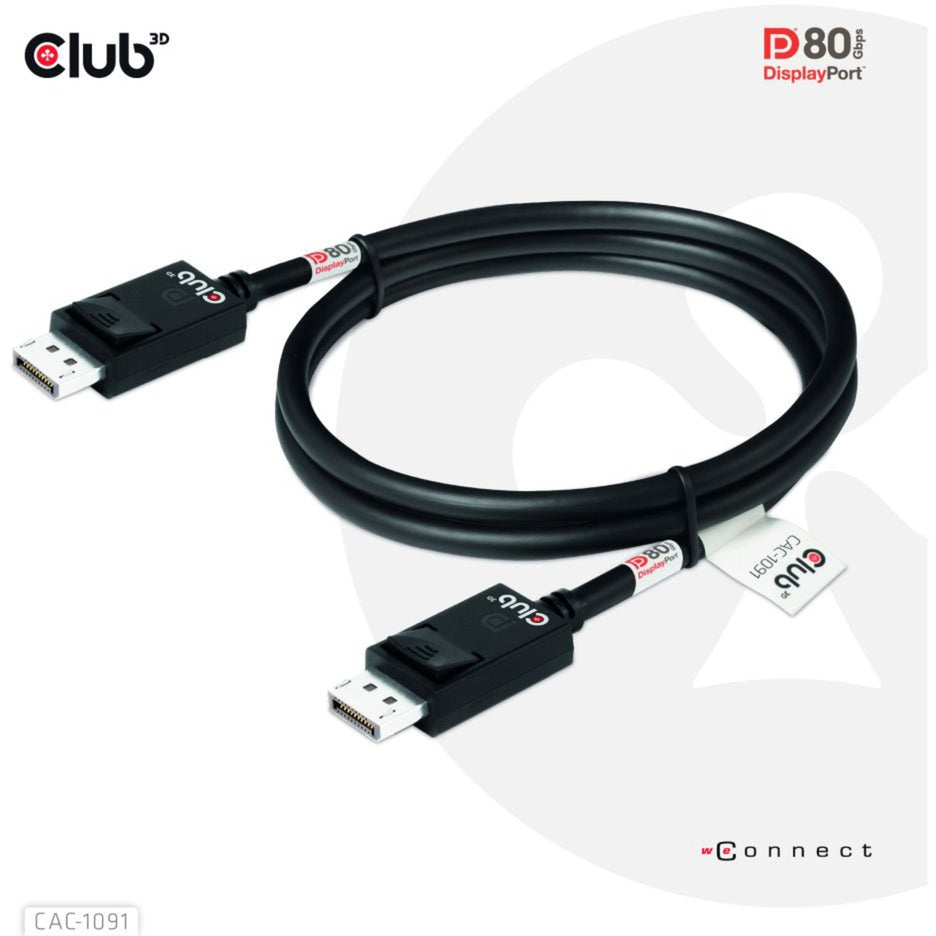 Club 3D DisplayPort 2.1 BI-Direktional VESA DP80 Zertifiziert