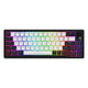 Hator Skyfall Mag Ultima 8K Wireless, Gaming-Tastatur (schwarz, US-Layout, Hator Aurum Ice, 65 %, RGB, Double-Shot PBT, Hot-Swap, 2,4 GHz Bluetooth USB-C)