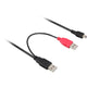 Delock 2x USB-A 2.0 Männchen> USB Mini 5-Pin