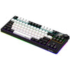 Lorgar kbp70tklw, Gaming-Tastatur (schwarz, US-Layout, logar toxic purple, TKL, RGB, Hot-Swap-fähig, PBT Double-Shot, Bluetooth 2,4 GHz USB)