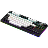 Lorgar kbp70tklw, Gaming-Tastatur (schwarz, US-Layout, logar toxic purple, TKL, RGB, Hot-Swap-fähig, PBT Double-Shot, Bluetooth 2,4 GHz USB) - afbeelding 7