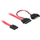 Delock Slim Sata 13-pin> 7-pin Sata + Sata-Kraft