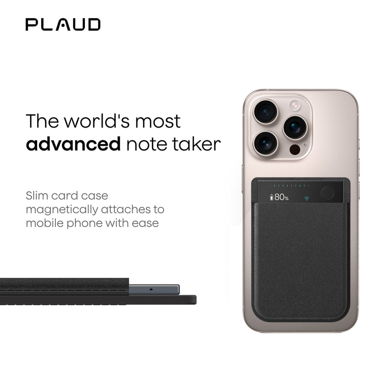 Plaud Note Pro Diktiergerät (schwarz, 64 GB, Bluetooth (BLE 5.4), Dual-Band Wi-Fi (2,4 GHz 5 GHz))
