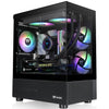 Thermaltake View 170 tg argb Mini-Tower-Gehäuse (schwarz | 2x USB-A | RGB | gehärtetes Glas)