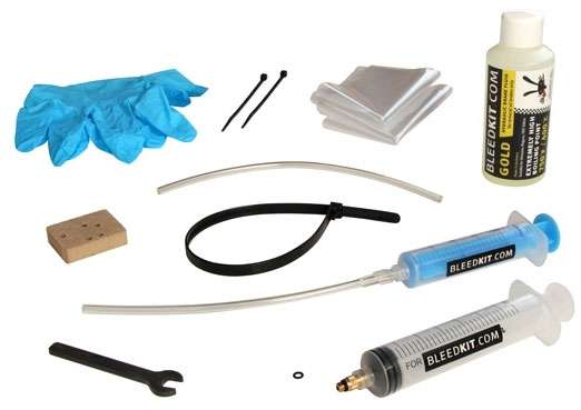 Bleedkit Entlüftungsset Premium + Bremsflüssigkeit Gold für Shimano 2012+ Bremsen