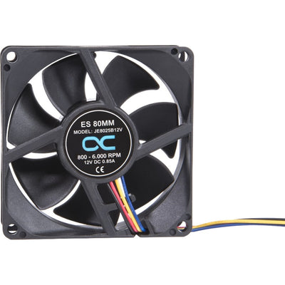 Alphacool ES 80 mm 800–6.000 U/min Gehäuselüfter (schwarz, 80 x 80 x 25 mm, PWM)