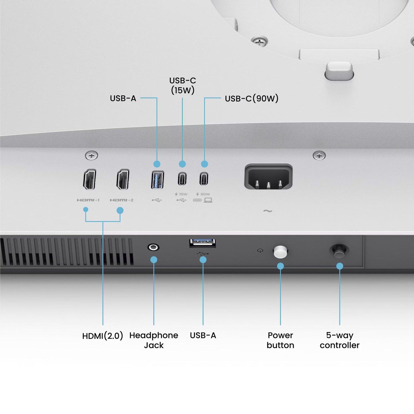 Benq MA270UP für MacBook 27 4K UHD-Monitor (Silber, HDMI, USB-A, USB-C, Audio)