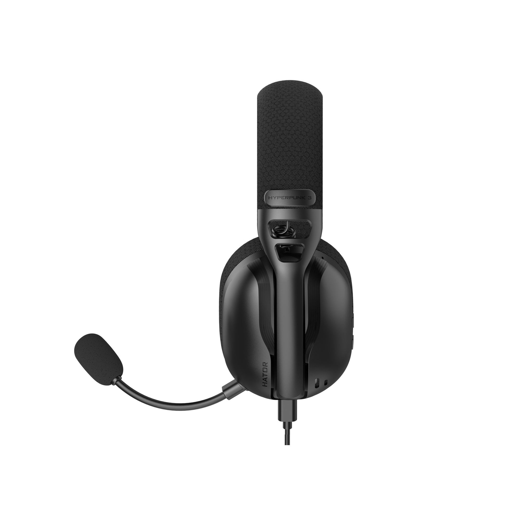 Hator Hyperpunk 3 USB Over-Ear-Gaming-Headset (schwarz, virtueller 7.1-Surround-Sound, USB-A USB-C Bluetooth)