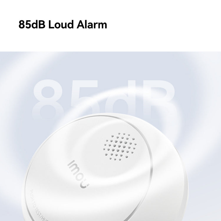 Imou intelligenter Rauchmelder – ZSM1-Bundle (weiß, 3 Stück + ZG2S Smart Gateway, ZigBee)
