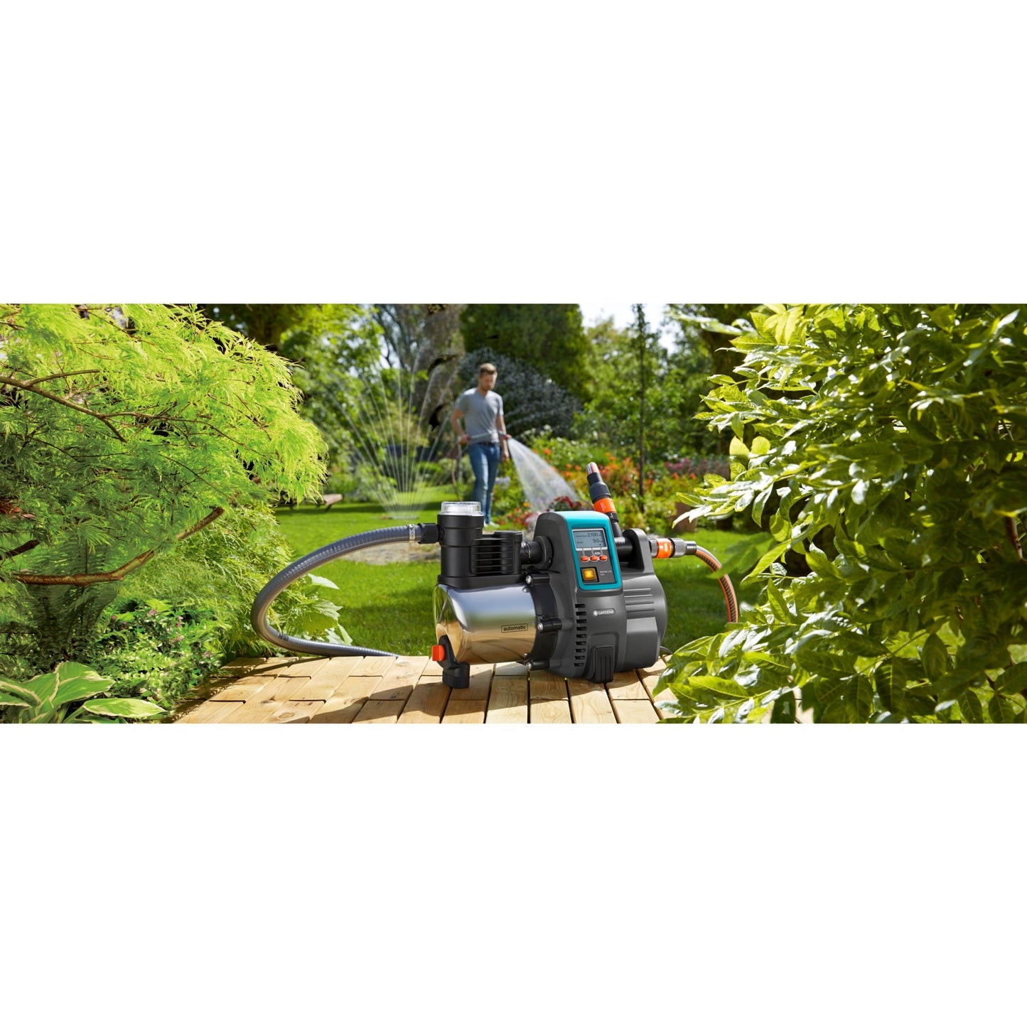 Gardena Hydrofoor Pomp 6000 6 LCD Edelstahl