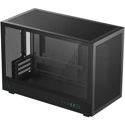 Deepcool ch260 Mini-Tower-Gehäuse (schwarz | 2x USB-A | 1x USB-C | gehärtetes Glas)