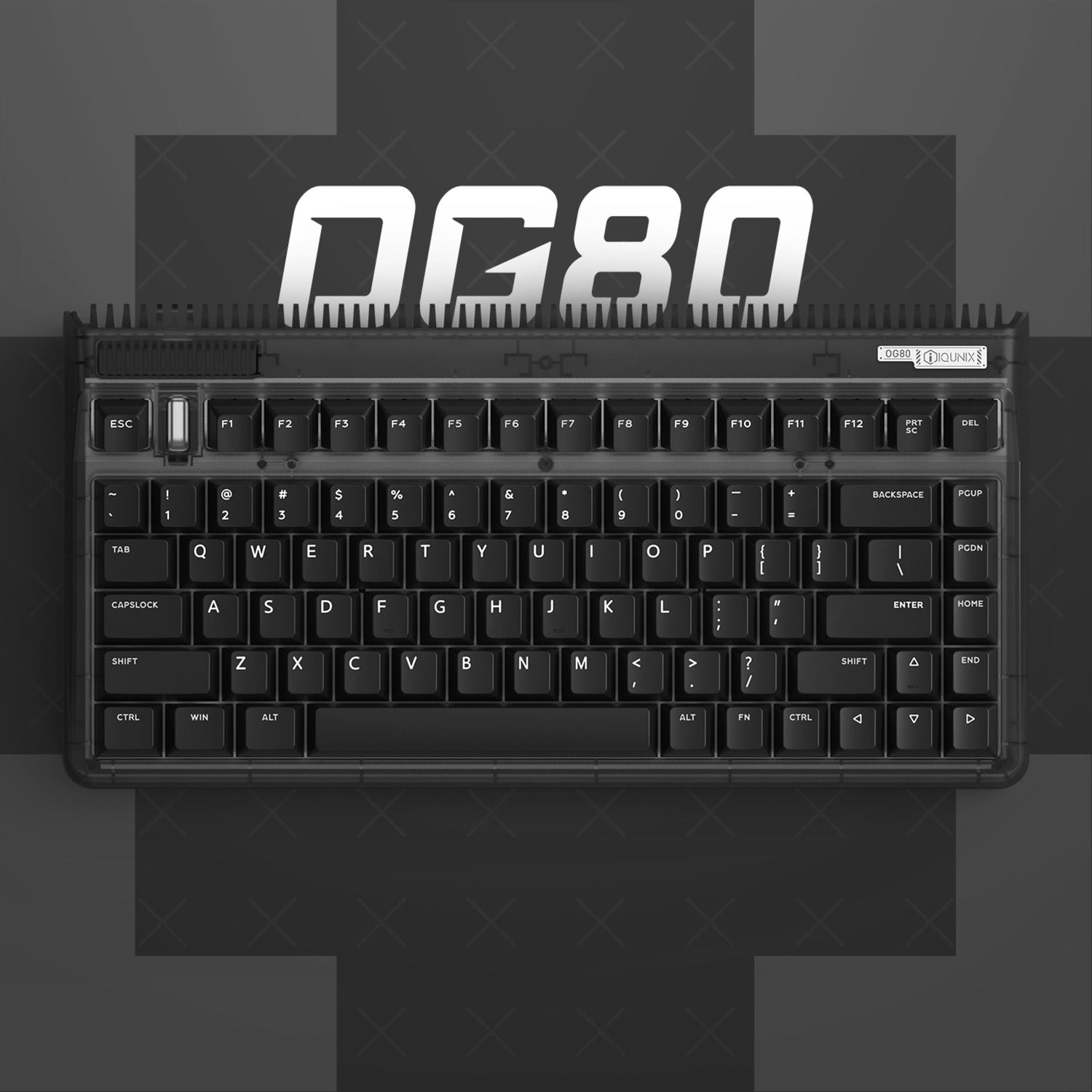 Iqunix OG80 Dark Side Wireless Mechanical Keyboard