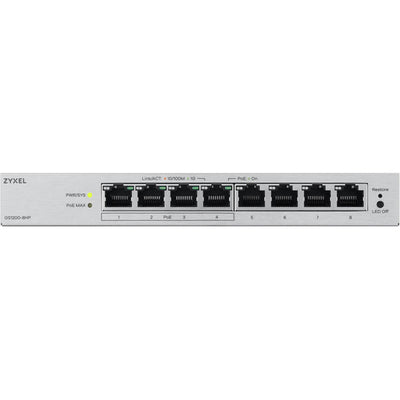 Zyxel 8-Port GBE PoE Web Managed Switch (Grau)