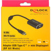 Delock USB-C (männlich)> mini DisplayPort (weiblich) mit PD Fu