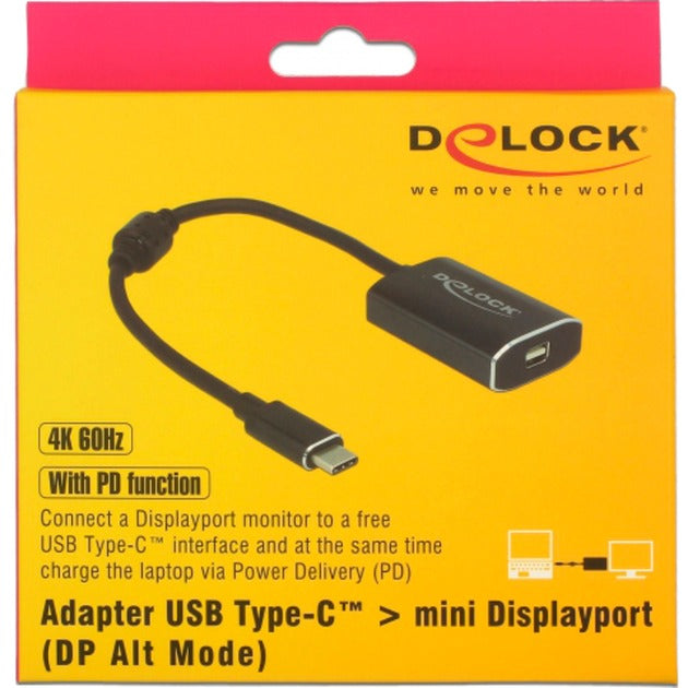 Delock USB-C (männlich)> mini DisplayPort (weiblich) mit PD Fu
