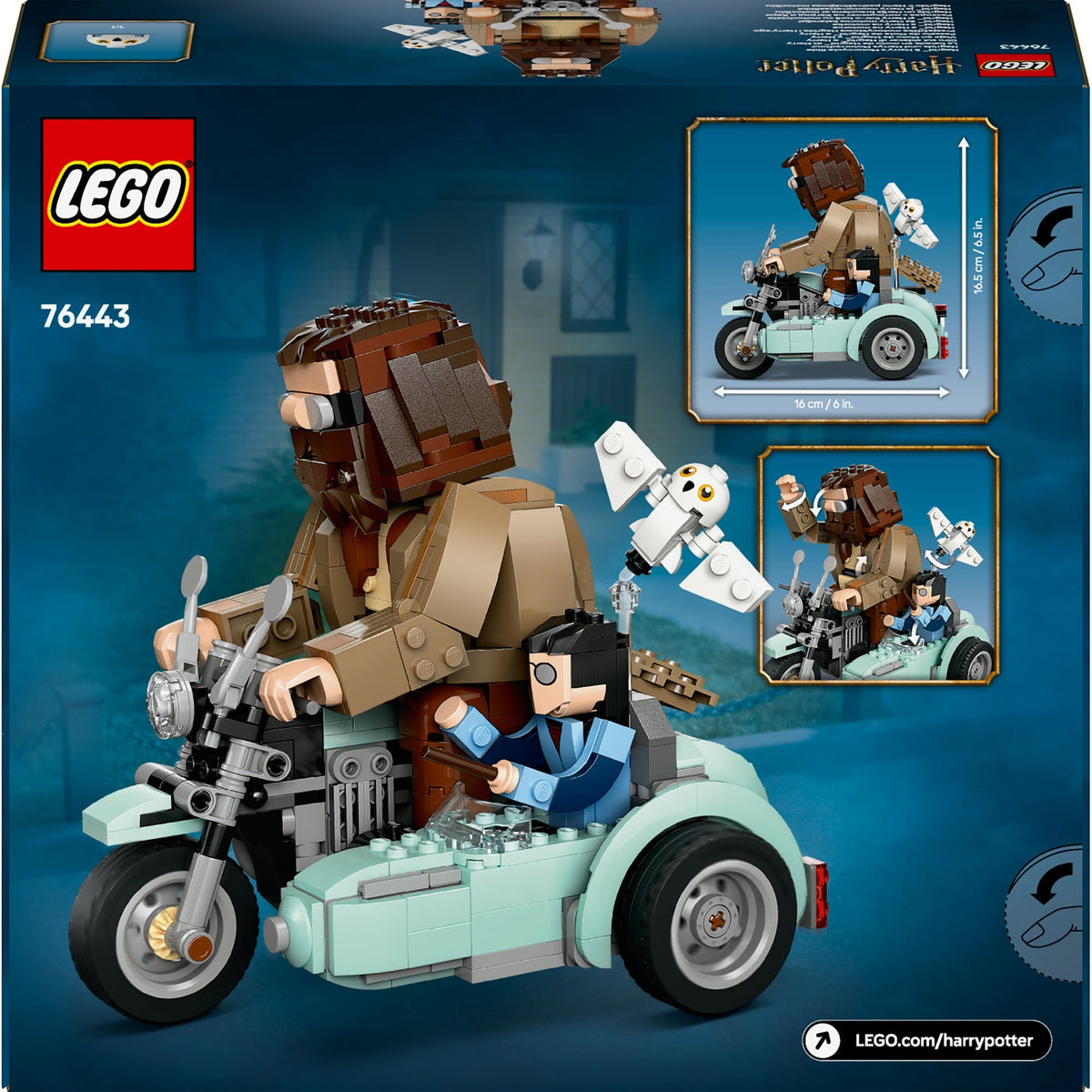 LEGO 76443 Harry Potter Hagrid und Harrys Fahrt mit dem Motorrad