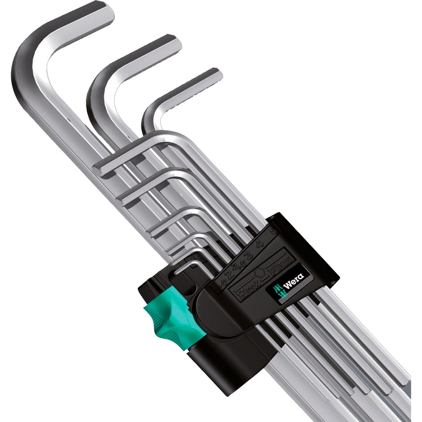 Waa 950 9 Hex-plus 1 SB Stiftschlüssel Set, Metrik, weit