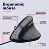 Ergonomische Maus Trust Bayo II (schwarz, 800 dpi – 2.400 dpi)