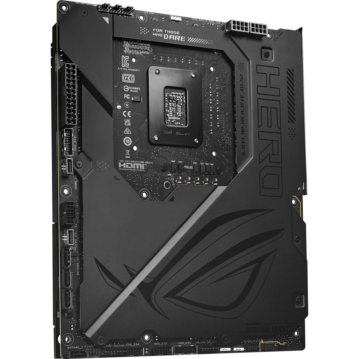 Asus Rrog Maximus Z890 Hero BTF Sockel 1851 Mainboard (schwarz, RAID, 5 GB-LAN, Wi-Fi 7, BT, Sound, ATX)