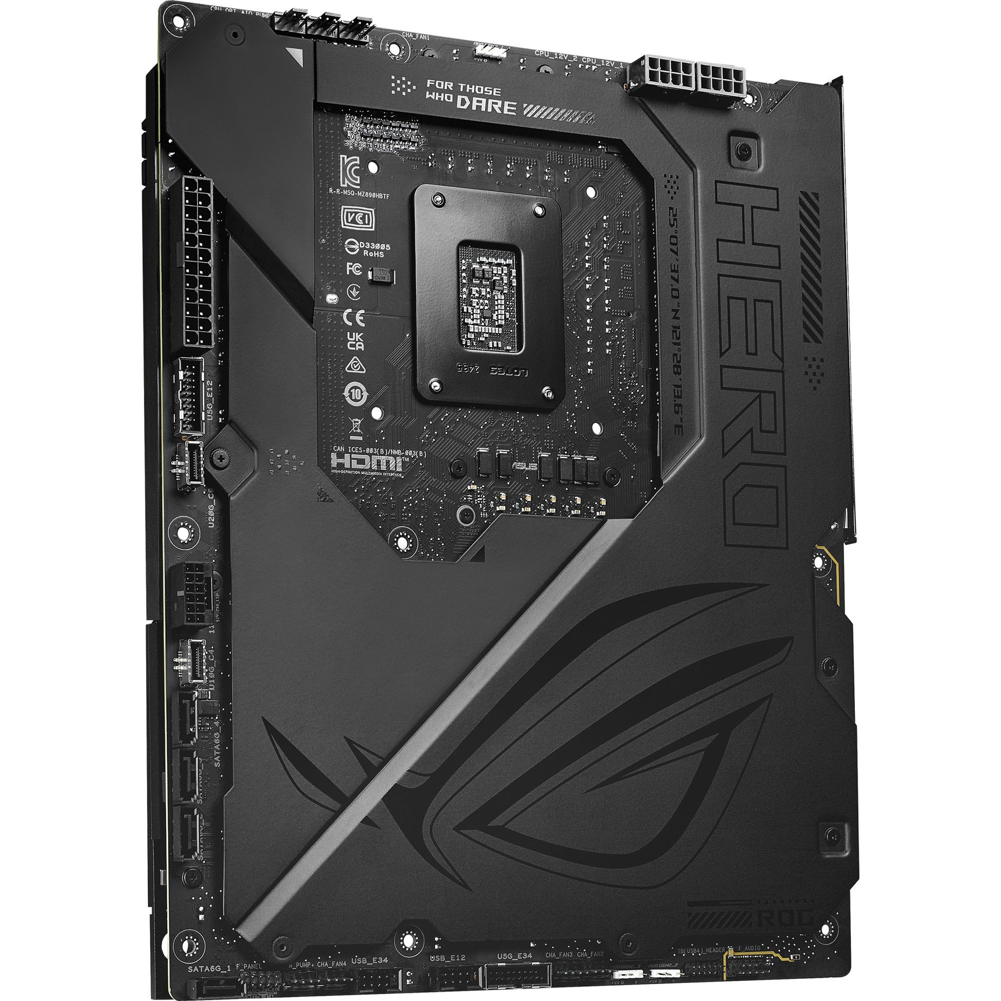 Asus Rrog Maximus Z890 Hero BTF Sockel 1851 Mainboard (schwarz, RAID, 5 GB-LAN, Wi-Fi 7, BT, Sound, ATX)