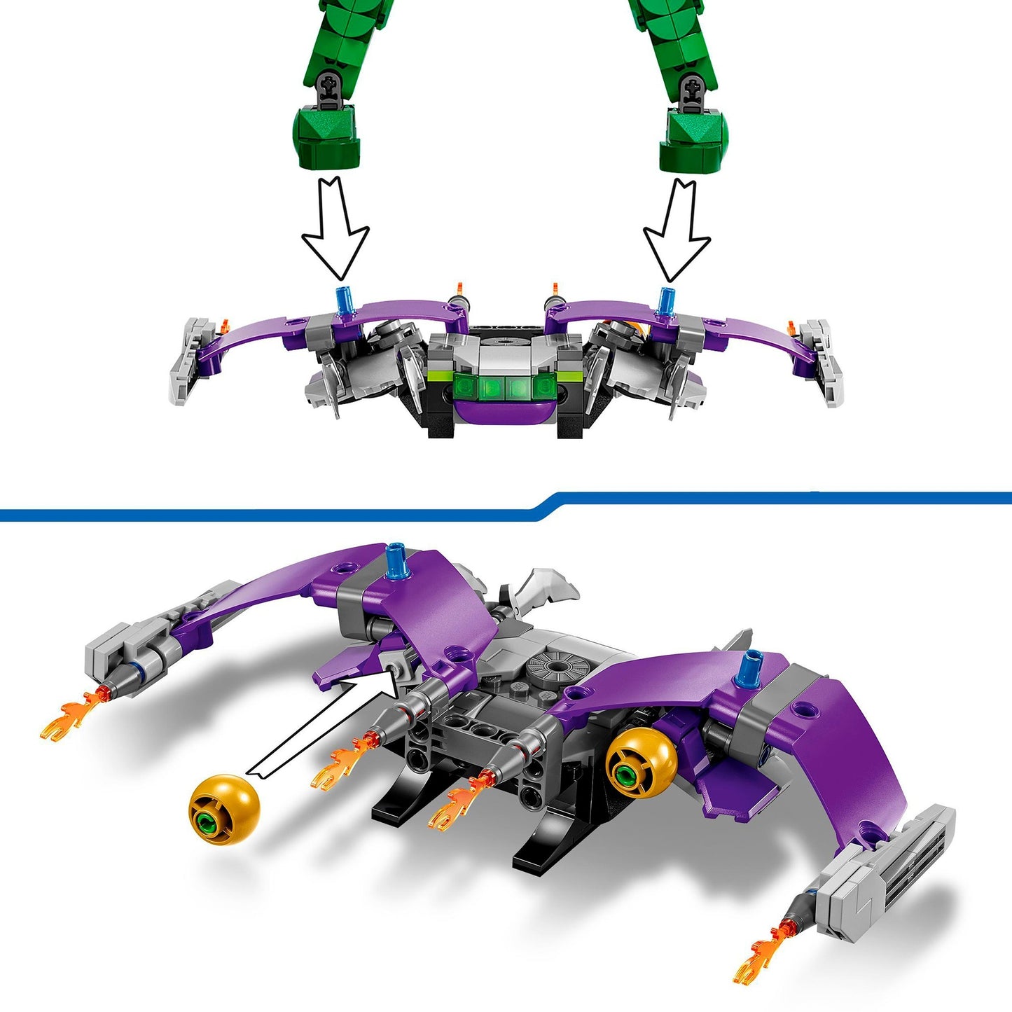 Lego Lego Super Heroes 76284 Green Goblin -Gebäudefigur