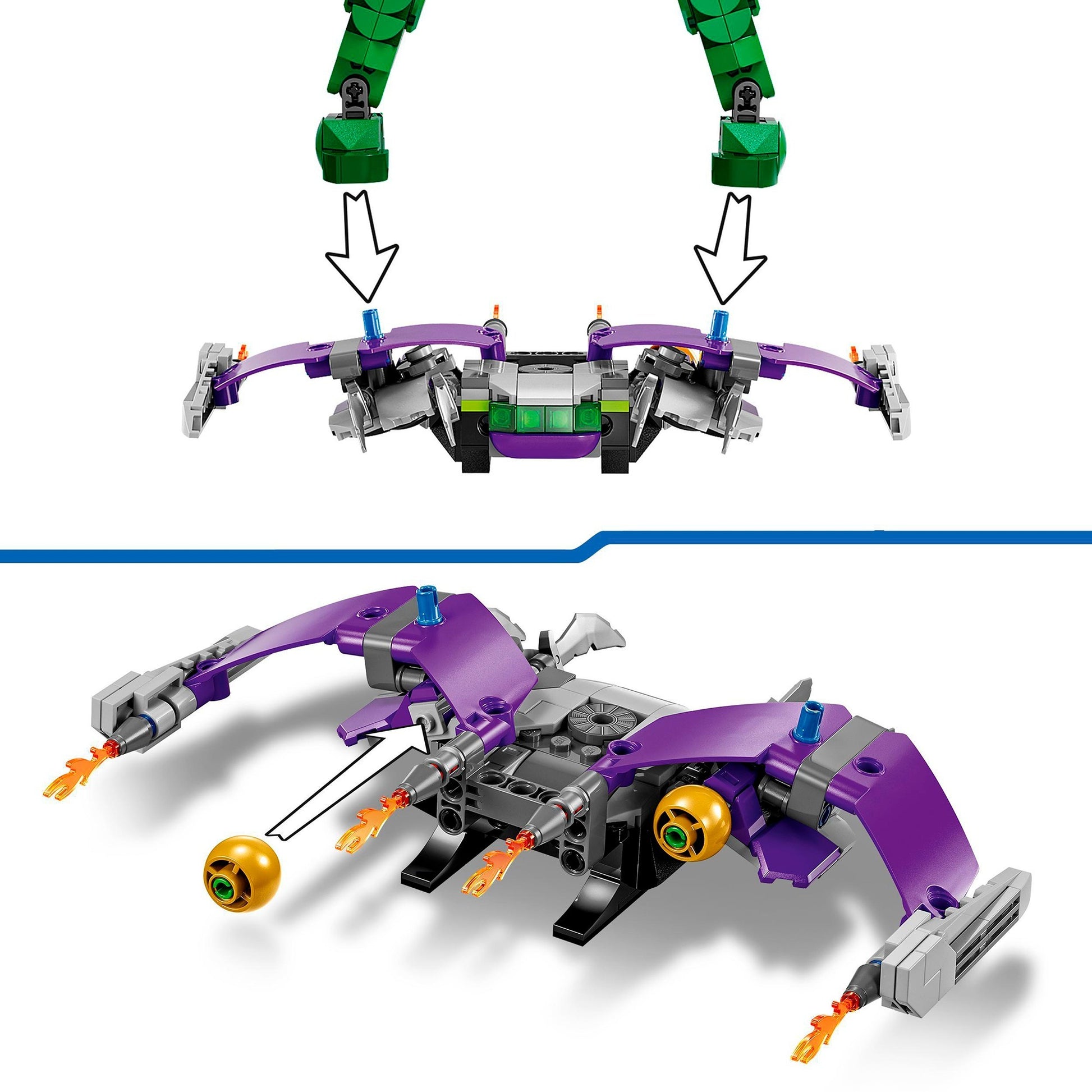 Lego Lego Super Heroes 76284 Green Goblin -Gebäudefigur