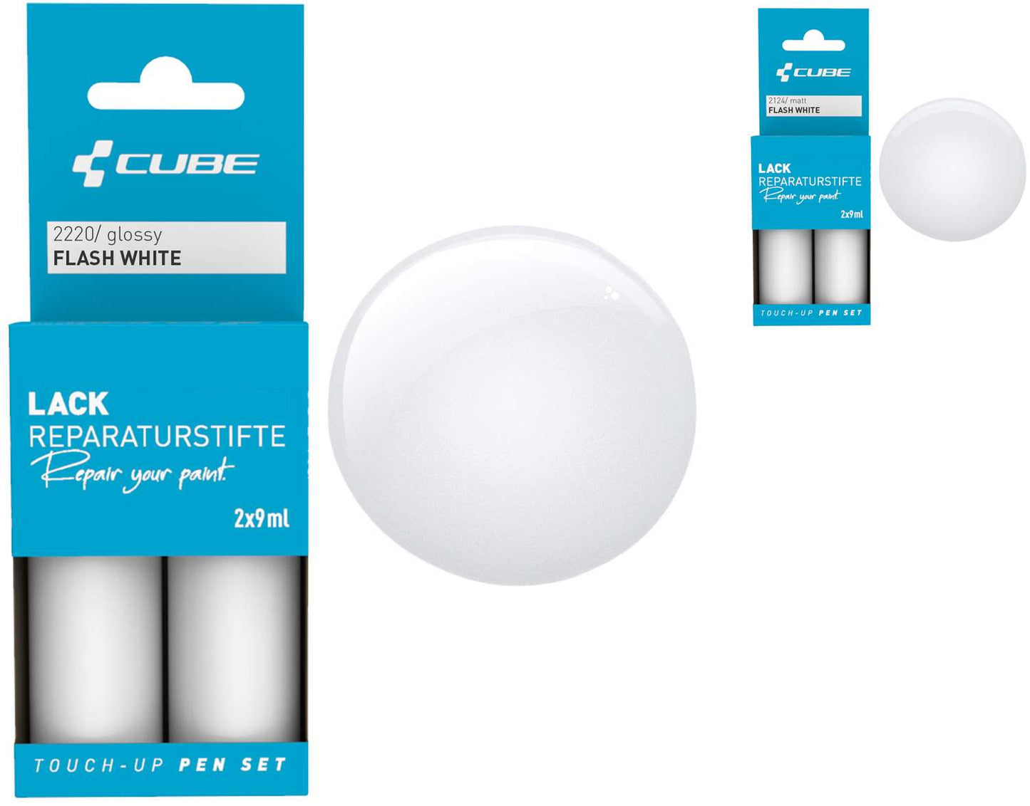 Cube Lackstift-Set blitzweiß