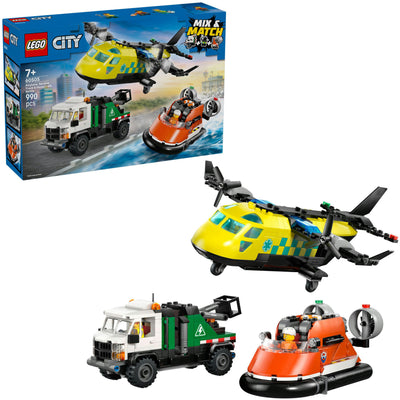 Lego City 60505 Flugzeug, Service-LKW und Hovercraft-Remix