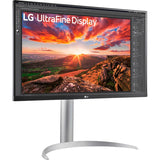 LG Ultrafine 27UP850K-W 27 4K UHD Monitor (Silber Schwarz, 2x HDMI, Display Port, 2x USB-A, USB-C) - afbeelding 1