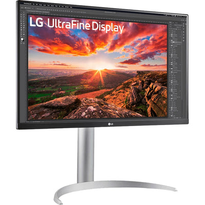 LG Ultrafine 27UP850K-W 27 4K UHD Monitor (Silber Schwarz, 2x HDMI, Display Port, 2x USB-A, USB-C)