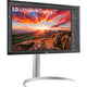 LG Ultrafine 27UP850K-W 27 4K UHD Monitor (Silber Schwarz, 2x HDMI, Display Port, 2x USB-A, USB-C)