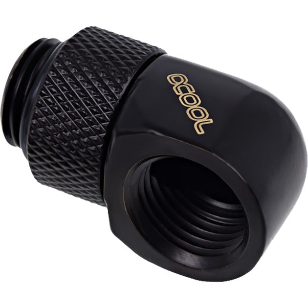 Alphacool Eiszapfen L-Stecker drehbar G1 4 AG auf G1 4 IG Anschluss (schwarz)