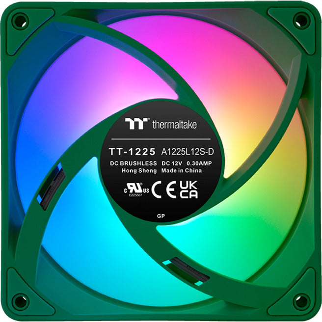 Thermaltake CT120 EX ArGB Sync PC-Lüfter Racing Green (3-Lüfter-Pack) Gehäuselüfter (grün, 3 Stück, 120 x 120 x 25 mm, PWM)