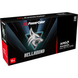 Powercolor Radeon RX 9070 Gre Hellhound 12GB GDDR6 Grafikkarte (schwarz, RDNA4, 3x Display Port, 1x HDMI 2.1) - afbeelding 9